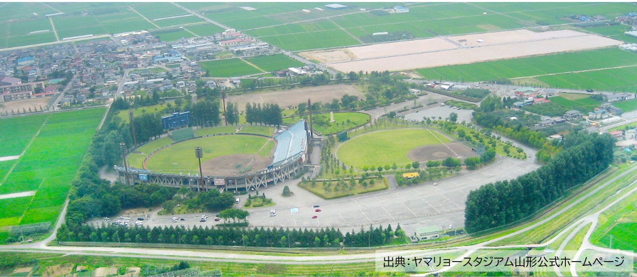 県野球場「ヤマリョースタジアム山形」