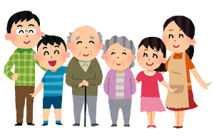 笑っている家族