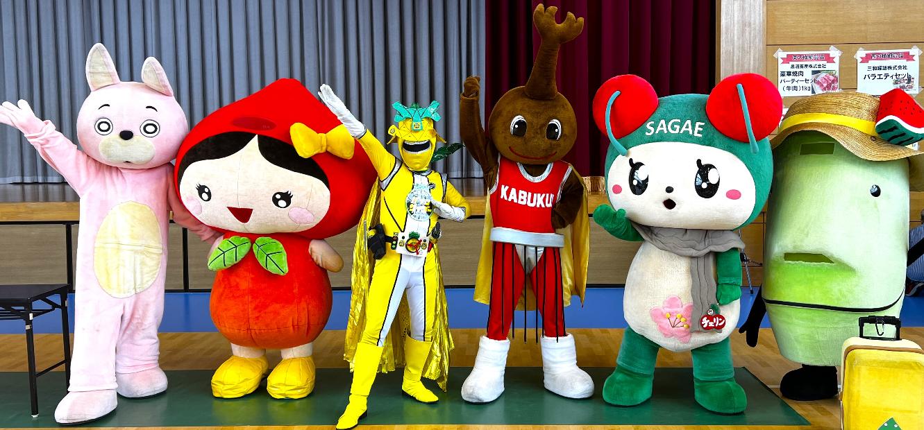 かぶと虫相撲大会ゆるキャラ大集合